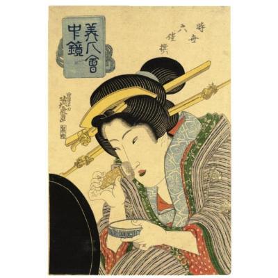 Keisai Eisen : Keisai Eisen, artist, art, a pocket mirror of beauties